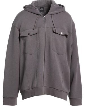 ARMANI EXCHANGE Charcoal Sweatshirt Cotton, Polyester, Elastane - Gray