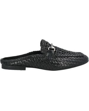 m. collection Mules & Clogs Leather - Black