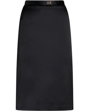 Elisabetta Franchi Midi Skirt - Black