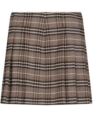 SEVENTY VENEZIA Mini Skirt Wool, Polyester, Viscose, Elastane - Brown