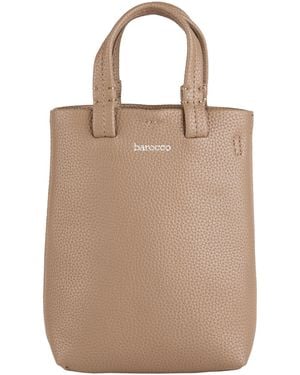 Roccobarocco Taupe Handbag Textile Fibers - Natural