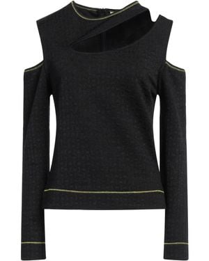 Ganni Top Recycled Polyester, Organic Cotton, Polyester, Elastane - Black