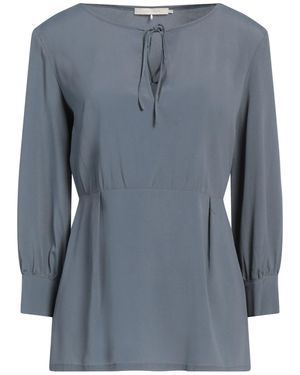 L'Autre Chose Top Acetate, Silk, Elastane - Blue