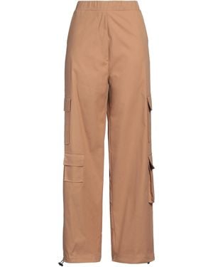 Soallure Camel Pants Cotton, Polyamide, Elastane - Natural