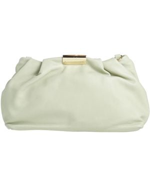 Gianni Chiarini Leather Zipper Clutch Shoulder Bag - Green