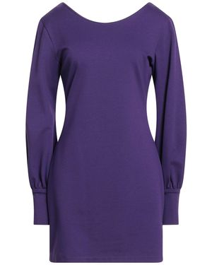 Raffaela D'angelo Mini Dress Viscose, Polyamide, Elastane - Purple