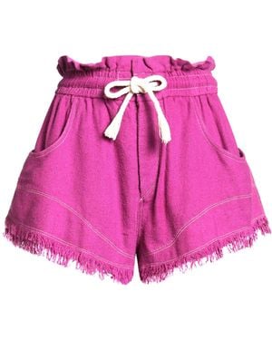 Isabel Marant Mauve Shorts & Bermuda Shorts Silk, Polyester - Purple