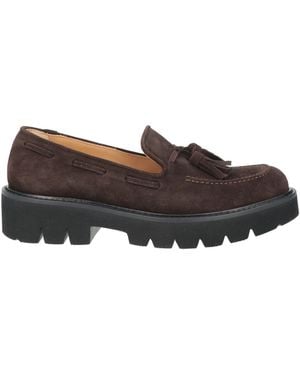 Anna F. Dark Loafers Leather - Brown