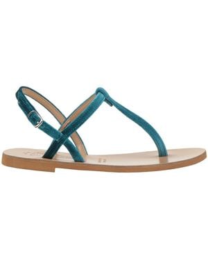 STELLA D'OTRANTO Thong Sandal Leather - Blue