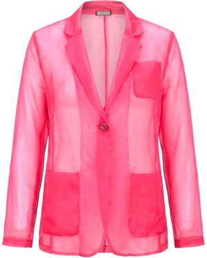 Maliparmi Fuchsia Blazer Cotton - Pink