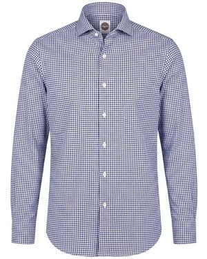 Bagutta Midnight Shirt Cotton - Blue
