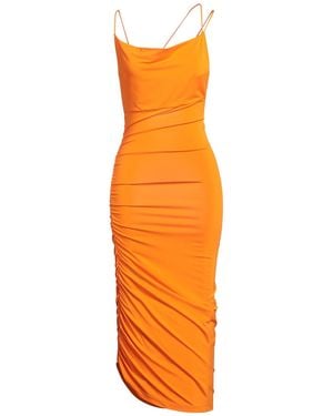 ANDAMANE Midi Dress Viscose, Elastane - Orange