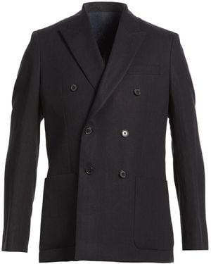 Paul Smith Midnight Blazer Linen - Black