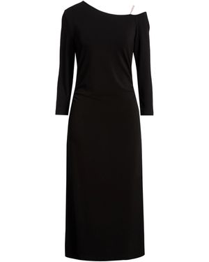 Peserico Midi Dress Viscose, Elastane - Black