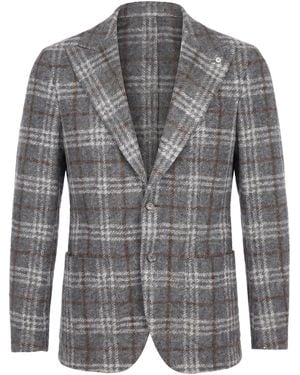 L.B.M. 1911 Blazer Acrylic, Virgin Wool, Polyester - Grey