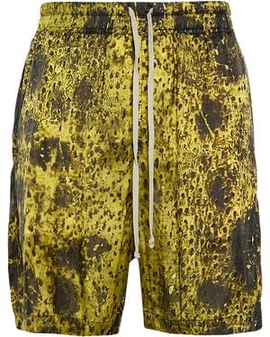 Rick Owens Lime Shorts & Bermuda Shorts Cupro - Green