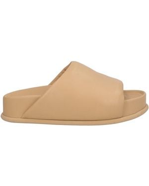 3.1 Phillip Lim Camel Sandals Leather - Natural
