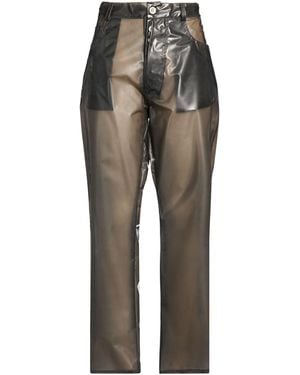 Unravel Project Pants Polyurethane, Viscose - Gray