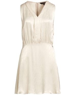 ARMANI EXCHANGE Ivory Mini Dress Viscose - Natural