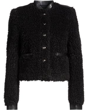 Patrizia Pepe Shearling & Teddy - Black