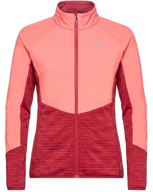 Odlo Jacket Polyester, Elastane - Red