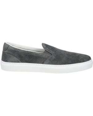 Doucal's Charcoal Sneakers Leather - Gray