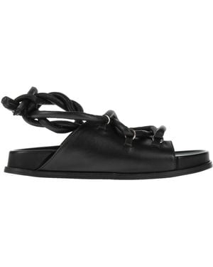 HUGO Sandals Leather - Black