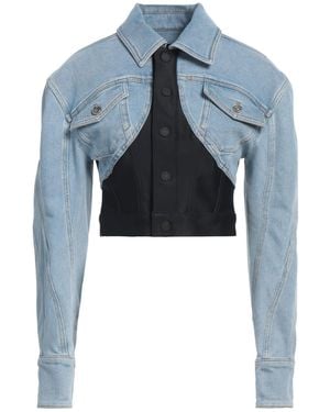 Mugler Denim Outerwear Cotton, Elastomultiester - Blue