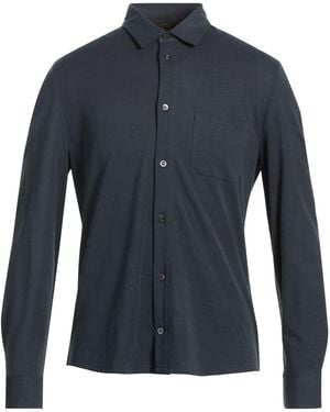 Moorer Midnight Shirt Cotton - Blue
