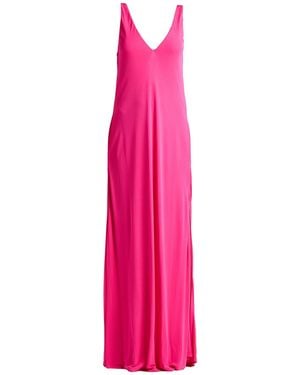 Pinko Fuchsia Maxi Dress Viscose - Pink