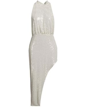 ACTUALEE Maxi Dress Polyamide, Metallic Fiber, Elastane - White