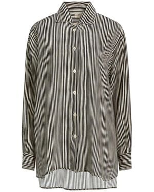 Massimo Alba Shirt Silk - Gray