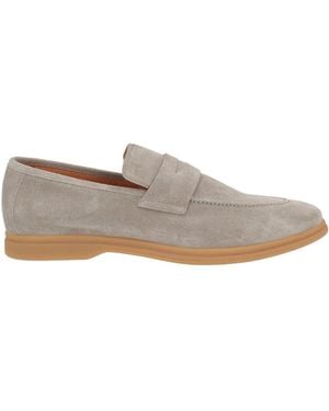 Eleventy Taupe Loafers Leather - Grey