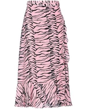 RIXO London Midi Skirt - Red