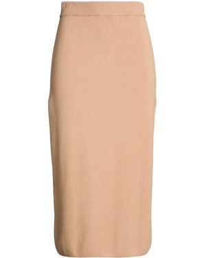 Kontatto Midi Skirt Viscose, Polyester - Natural