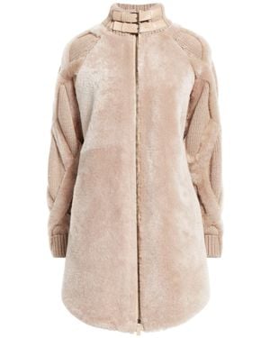 Emporio Armani Mouton Et Fourrure Synthétique - Neutre