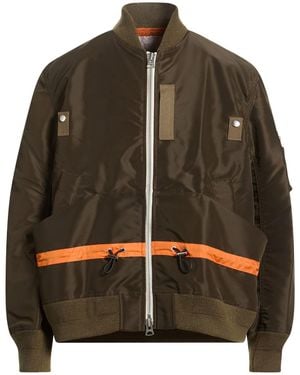 Sacai Military Jacket Nylon - Brown
