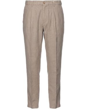 Myths Taupe Trousers Virgin Wool, Linen - Grey