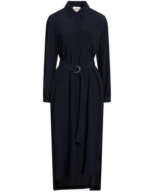 Semicouture Midi Dress Acetate, Silk - Blue