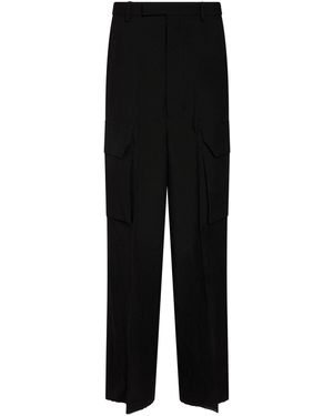 Rick Owens Pants Virgin Wool - Black