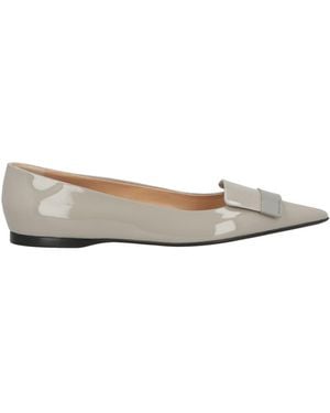 Sergio Rossi Light Ballet Flats Leather - Grey
