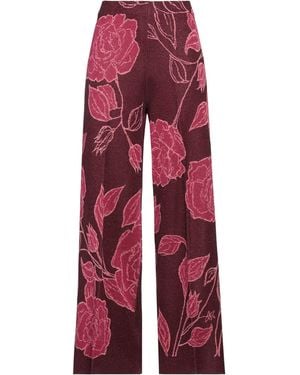 Circus Hotel Garnet Pants Viscose, Polyester - Red