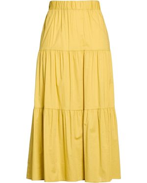 Alpha Studio Midi Skirt Cotton, Elastane - Yellow