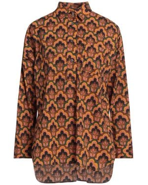 Caliban Top Cotton, Elastane - Brown
