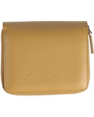 Marni Camel Wallet Leather - Natural