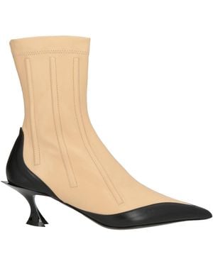 Mugler Ankle Boots Leather - White
