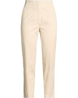 Soallure Trousers Cotton, Elastane - Natural