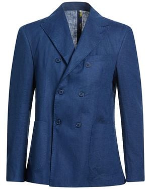 Alessandro Lamura Blazer Linen - Blue