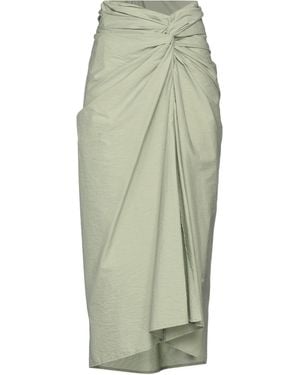 Brunello Cucinelli Pinched-Pleat Midi Skirt - Green