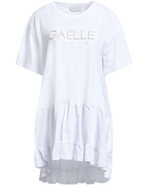 Gaelle Paris Mini Dress Cotton - White